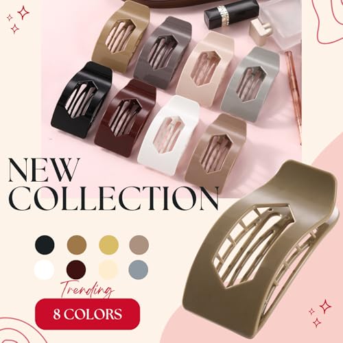 8 Flat Hair Clips Set - Strong Hold, No-Slip, Great Deal! - Image 5