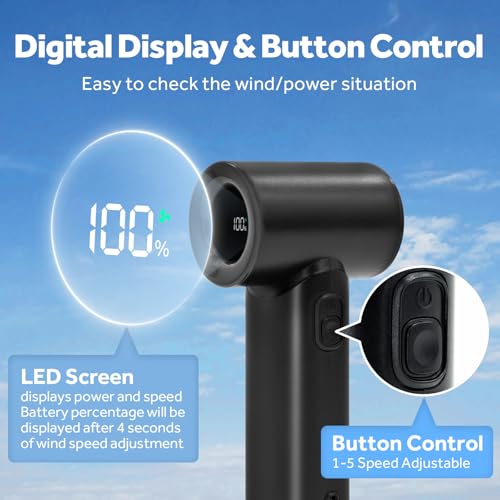 45% Off Portable Turbo Fan with LED Display - Image 6