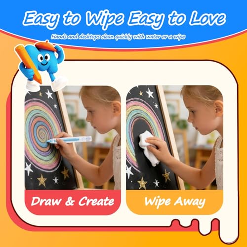 40% Off NewFamily 12-Color Dustless Chalk for Kids - Image 5