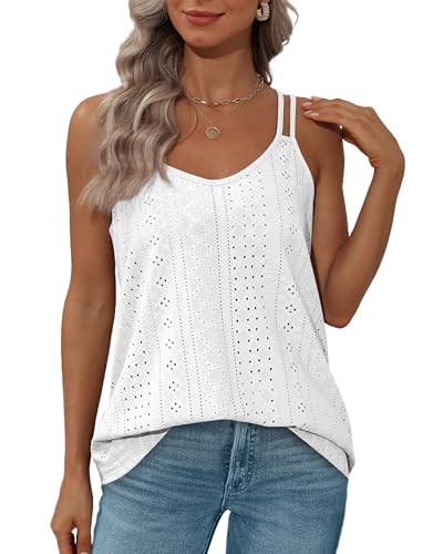10% Off XIEERDUO Women's Eyelet Tank Top with Code - Image 5