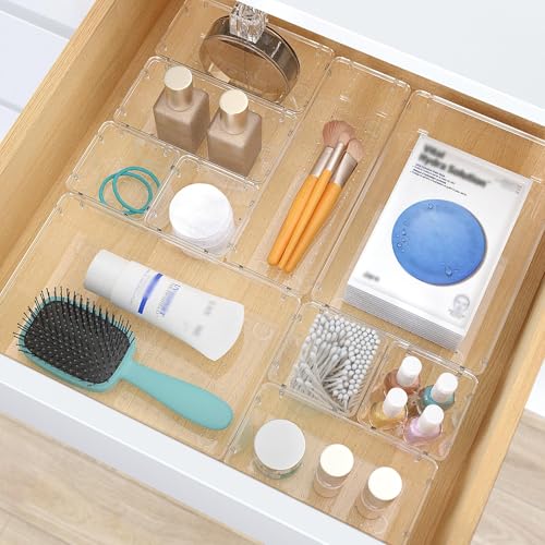 StorMiracle 28 PCS Clear Drawer Organizers Set at 46% Off - Image 5