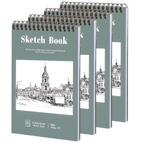 4-Pack Small Sketchbooks - 13% Off & Great for Beginners - Image 1