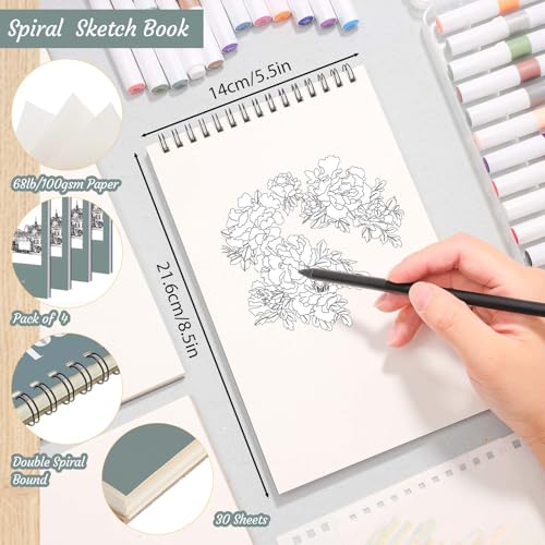 4-Pack Small Sketchbooks - 13% Off & Great for Beginners - Image 2