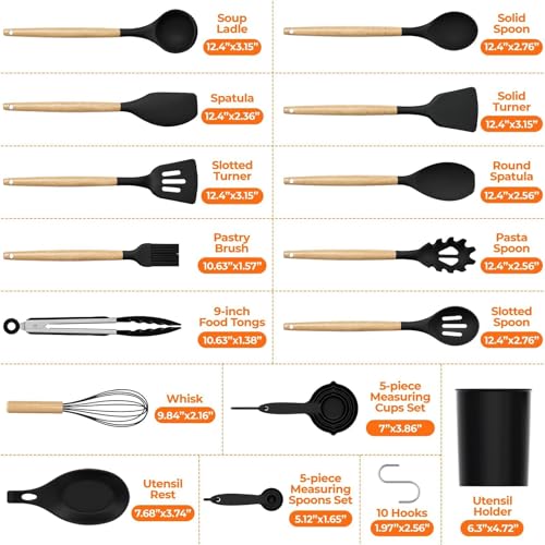 47% Off WISELIFE 33-Piece Kitchen Utensil Set - Image 7