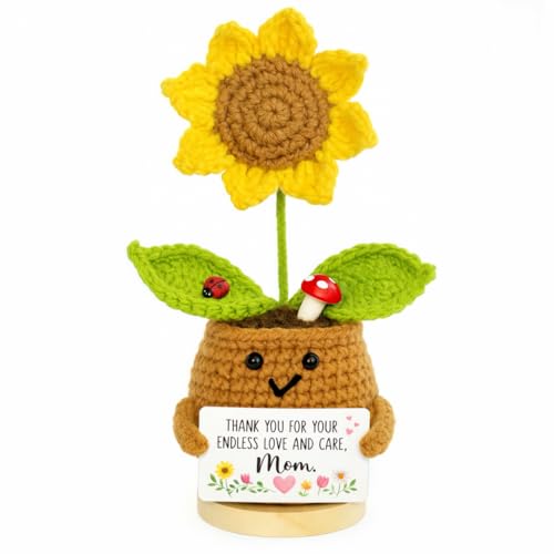 Save 50% on Handmade Crochet Sunflower for Mom