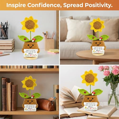 Save 50% on Handmade Crochet Sunflower for Mom - Image 5