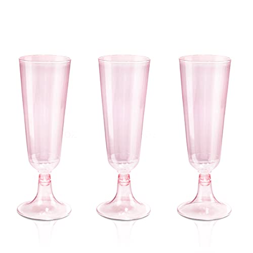 26% Off bUCLA 60-Pack Pink Plastic Champagne Flutes - Image 1