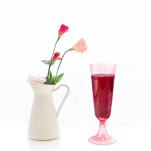 26% Off bUCLA 60-Pack Pink Plastic Champagne Flutes - Image 2