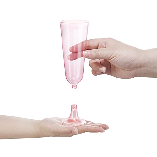26% Off bUCLA 60-Pack Pink Plastic Champagne Flutes - Image 4