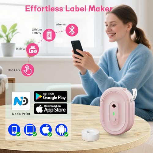 Save 6% on HKHKPI Pink Bluetooth Label Maker - Image 4
