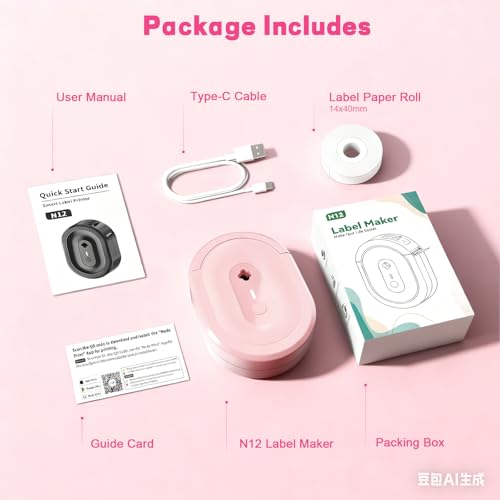 Save 6% on HKHKPI Pink Bluetooth Label Maker - Image 7
