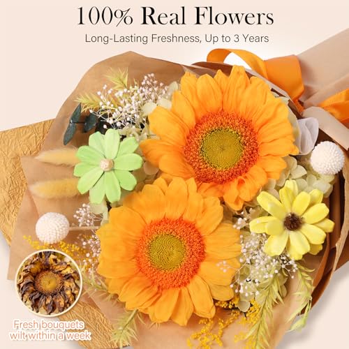 50% Off Preserved Sunflowers Bouquet - Forever Flowers Deal - Image 4