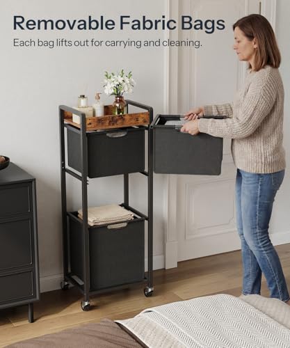 50% Off HOOBRO 3-Section Laundry Hamper with Wheels - Image 5