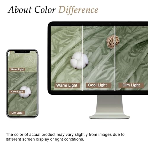 50% Off Sage Green Sheer Curtains 90 Inches Long - Image 6