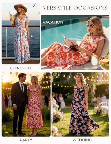 33% Off GRACE KARIN Floral Maxi Dress for Women - Image 3