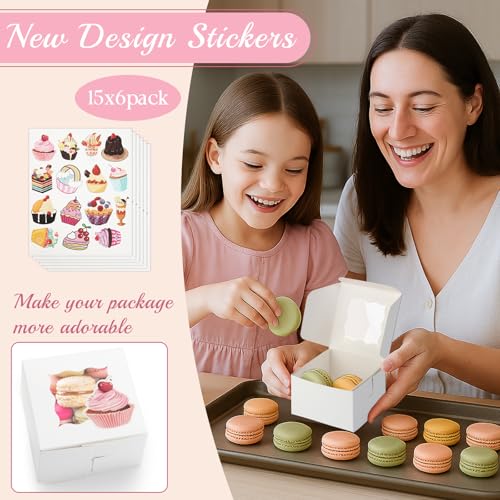 55% Off 60pcs Cookie Boxes with Window for Bakery Treats - Image 3