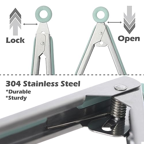 50% Off TOWINGO Silicone Kitchen Tongs Set 3-Piece - Image 3