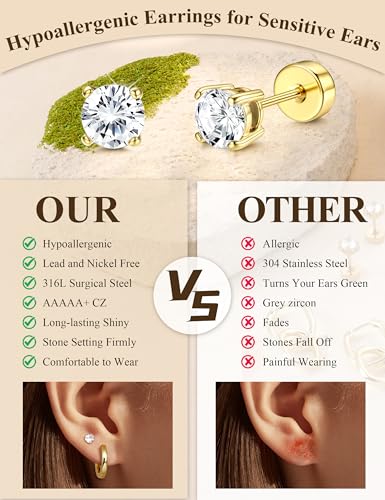 50% Off Hypoallergenic Earrings Set for Sensitive Ears - Image 3