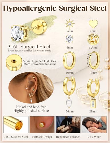 50% Off Hypoallergenic Earrings Set for Sensitive Ears - Image 7