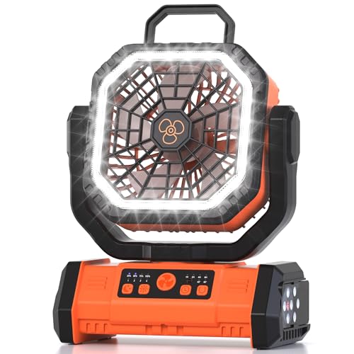 40% Off Honesorn 20000mAh Camping Fan with LED - Image 1