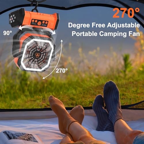 40% Off Honesorn 20000mAh Camping Fan with LED - Image 6