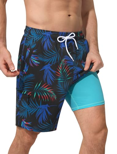 50% Off SILKWORLD Men's Swim Trunks with Compression Liner - Image 1