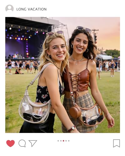 50% Off LONG VACATION Stadium Clear Crossbody Bag - Image 2
