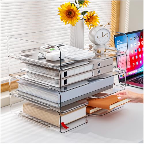40% Off Acrylic Stackable Desk File Organizer - Image 2