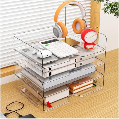40% Off Acrylic Stackable Desk File Organizer - Image 4
