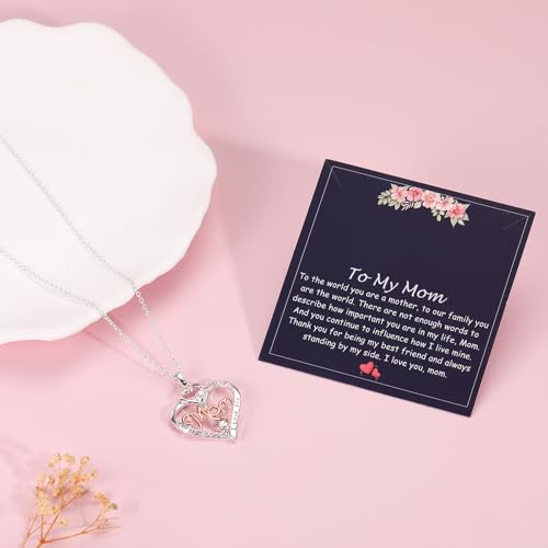 23% Off Mom Heart Pendant Necklace Gift - Image 3