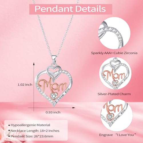 23% Off Mom Heart Pendant Necklace Gift - Image 4