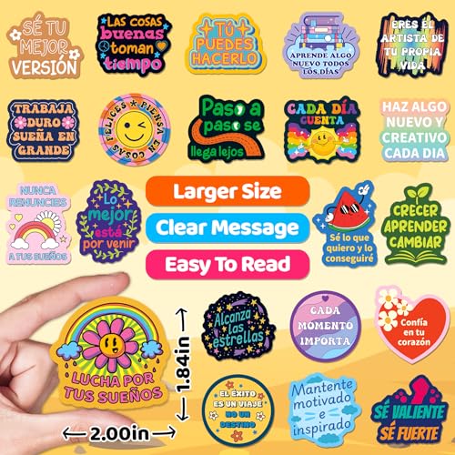 200 Spanish Motivational Stickers - Save 50% with Code - Image 4