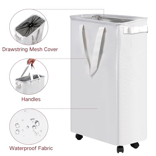 15% Off efluky Slim Laundry Hamper with Wheels - $16.99 - Image 3