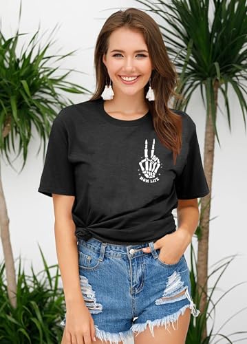 23% Off Ithalt Skeleton Print Mama Tee - Code SK2WRN67 - Image 3