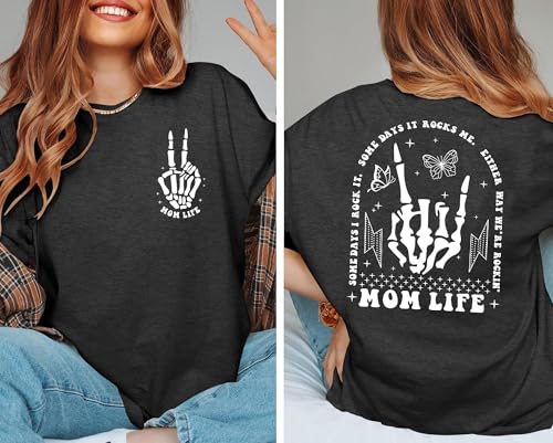 23% Off Ithalt Skeleton Print Mama Tee - Code SK2WRN67 - Image 5