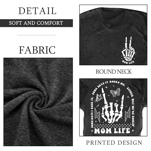 23% Off Ithalt Skeleton Print Mama Tee - Code SK2WRN67 - Image 6