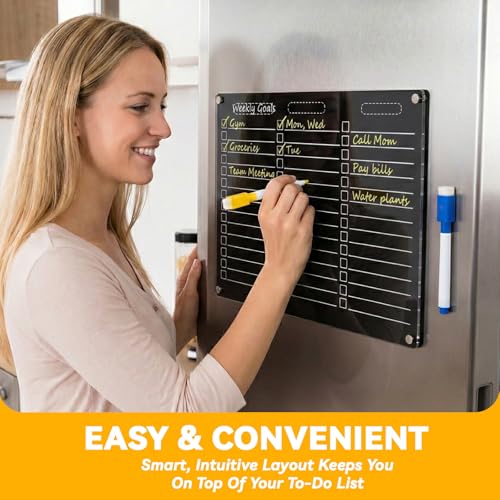 33% Off YNGRUE Acrylic Dry Erase Board for Fridge - Image 4