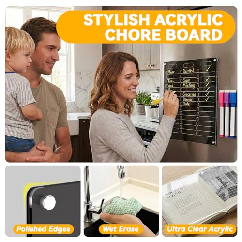 33% Off YNGRUE Acrylic Dry Erase Board for Fridge - Image 5