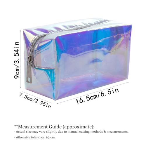 50% Off Rainbow Holographic Makeup Bag – Clear TPU Pouch - Image 2
