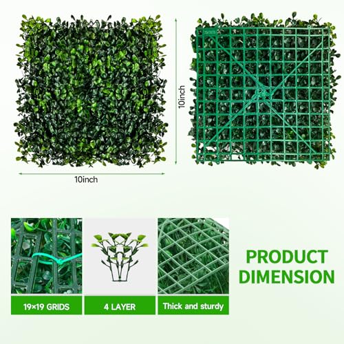 50% Off 12-Pack Artificial Grass Wall Panels for Privacy - Image 4