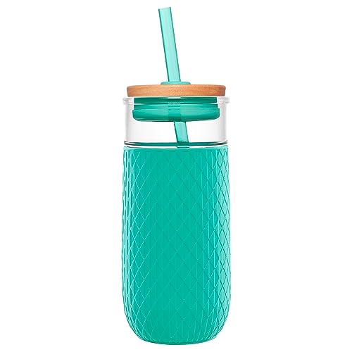 31% Off Ello 18oz Glass Tumbler with Straw & Bamboo Lid - Image 1