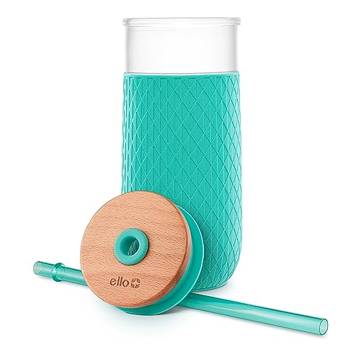 31% Off Ello 18oz Glass Tumbler with Straw & Bamboo Lid - Image 6