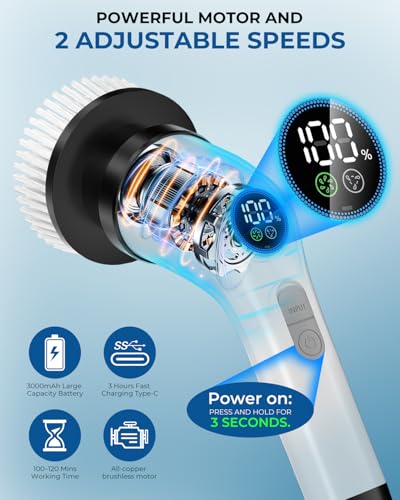 64% Off Electric Spin Scrubber with Powerful Battery - Image 4