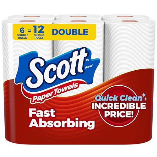 Save 20% on Scott Paper Towels 6 Double Rolls - Image 1