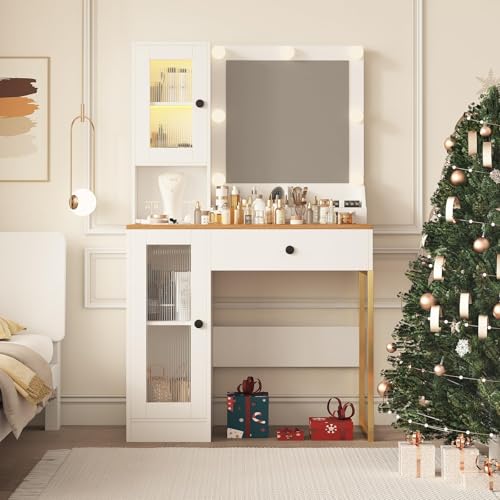 33% Off IDEALHOUSE Makeup Vanity Desk w/ Lights & Charging - Image 2