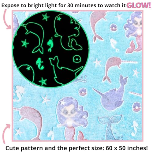 55% Off: Glow-in-the-Dark Mermaid Throw Blanket Only $9.99 - Image 3