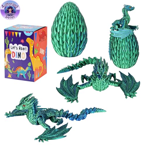 50% Off 3D Printed Articulated Dragon Egg Fidget Toy - Image 1