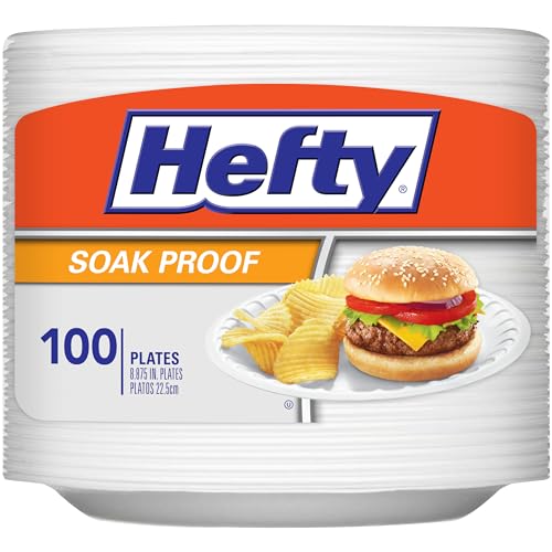 Hefty Soak-Proof Foam Plates - 100 Count for $6.32 - Image 1