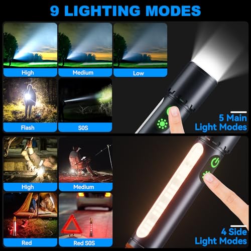 50% Off! ADDplus Magnetic Flashlight Rechargeable 5000mAh - Image 3