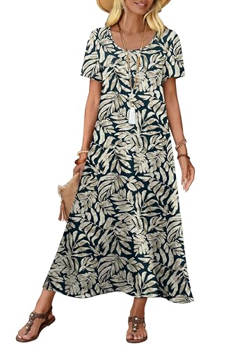 OFEEFAN Women's Maxi Dress with Pocket - 50% Off Deal - Image 1